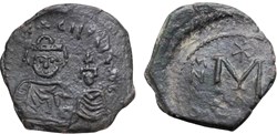 Sear 844 - Heraclius & Heraclius Constantine - Follis