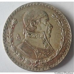 1 Peso 1967 Jose Morelos y Pavon Mexico