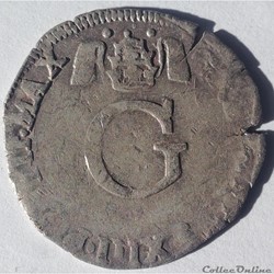 GRÉGOIRE XIII (Hugues Compagnagni) Double sol parisis ou six blancs