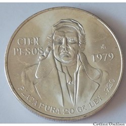 100 Pesos 1979 Jose Morelos y Pavon Mexico
