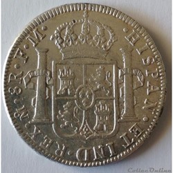 8 Reales 1795- CHARLES IV  Mexico GENI AU Details