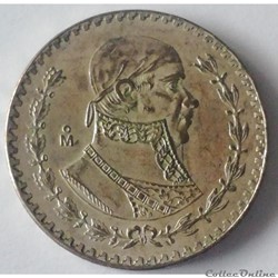 1 Peso 1958 Jose Morelos y Pavon mexico