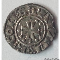 MARQUISAT DE PROVENCE - RAYMOND V Denier Pont-de-Sorgues 1177-1185