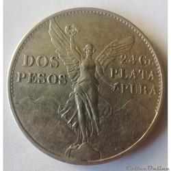2 pesos 1921 Indépendance