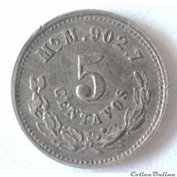 5 Centavos 1891