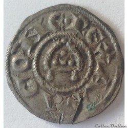 COMTÉ DE PROVENCE - ALPHONSE Ier D'ARAGON ET RAYMOND DE BOLLÈNE Denier à la mitre