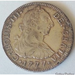 2 Reales 1777 Charles III Mexico