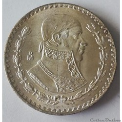 1 Peso 1963 Jose Morelos y Pavon Mexico