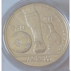 50 Pesos 1985 Coupe du Monde 1986