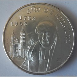 5 Pesos 1953 Bicentenaire de la naissance d’Hidalgo Mexico