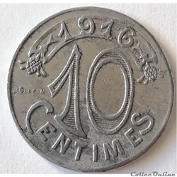 CHAMBRE DE COMMERCE DE MARSEILLE 10 Centimes