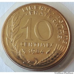 10 centimes Marianne 1984 Pessac F.144/24
