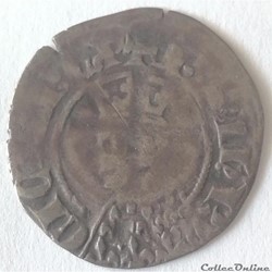 COMTÉ DE PROVENCE - ROBERT D'ANJOU Double denier coronat ou coronat réforciat
