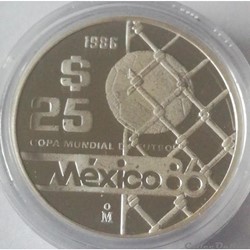 25 Pesos 1986 Coupe du Monde 1986