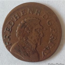 PRINCIPAUTÉ D'ORANGE - FRÉDÉRIC-HENRI DE NASSAU Double tournois, type 4