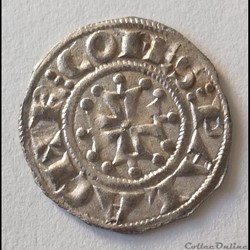 MARQUISAT DE PROVENCE - RAYMOND V Denier Pont-de-Sorgues 1177-1185