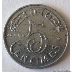 5 Centimes Chamnbre de Commerce de Marseille 1916