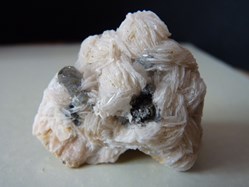 Cérusite sur Barytine et Galène, Maroc, Mibladen