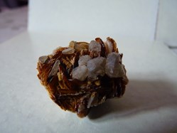 Cérusite sur Barytine et Galène, Maroc, Mibladen