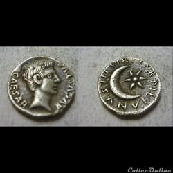 Auguste - Denier - TVRPILLIANVS III VIR