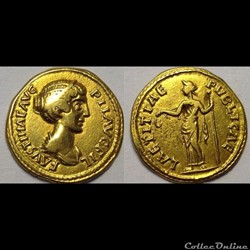 FAUSTINE JEUNE - Aureus - LAETITIAE PVBLICAE