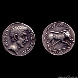 Auguste  - Denier - DVRMIVS III VIR
