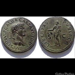 Galba - Sesterce - LIBERTAS PVBLICA