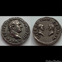 Vitellius - denier - LIBERI IMP GERMAN