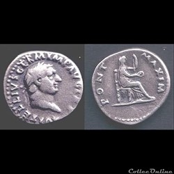 Vitellius  - Denier -PONT MAXIM