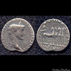 Tibère  - Denier - TR POT XVII