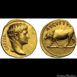 Auguste - Aureus -  AVGVSTVS taureau