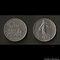 1 Franc Semeuse 1977