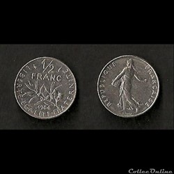 1/2 Franc Semeuse 1984