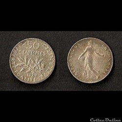 50 Cts Semeuse (Argent) 1920