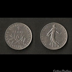 1 Franc Semeuse 1976