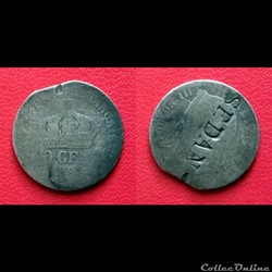 50 Cts Napoléon III contremarquée "SEDAN"