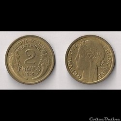 2 Francs Morlon Bronze/Alu 1938