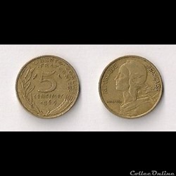 5 Cts Marianne 1969