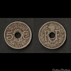 5 Centimes Lindauer 1921