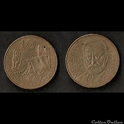 10 Francs Victor Hugo 1985 (Tranche B)