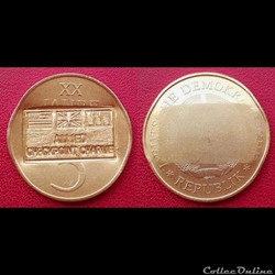 5 Mark 1969 contremarqué "ALLIED CHECKPOINT CHARLIE"