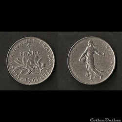 1 Franc Semeuse 1961
