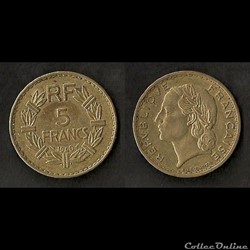 5 Francs Lavrillier 1940
