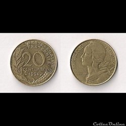 20 Cts Marianne 1994 Dauphin