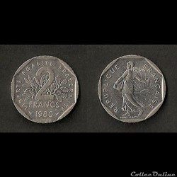 2 Francs Semeuse 1980
