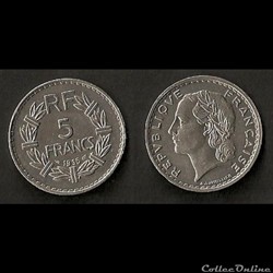 5 Francs Lavrillier 1935