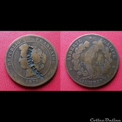 10 Cts Cérès contremarquée "BREVETÉ S.G.D.G."