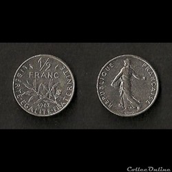 1/2 Franc Semeuse 1987