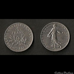 1 Franc Semeuse 1985