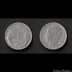 1 Franc Morlon Alu 1946 B